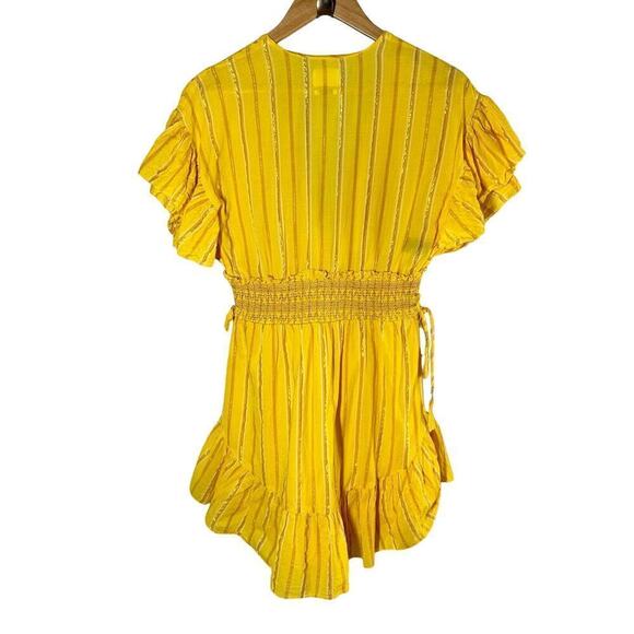Saylor Adrianne Dress in Yellow Mini Sundress Size Small - Picture 2 of 10